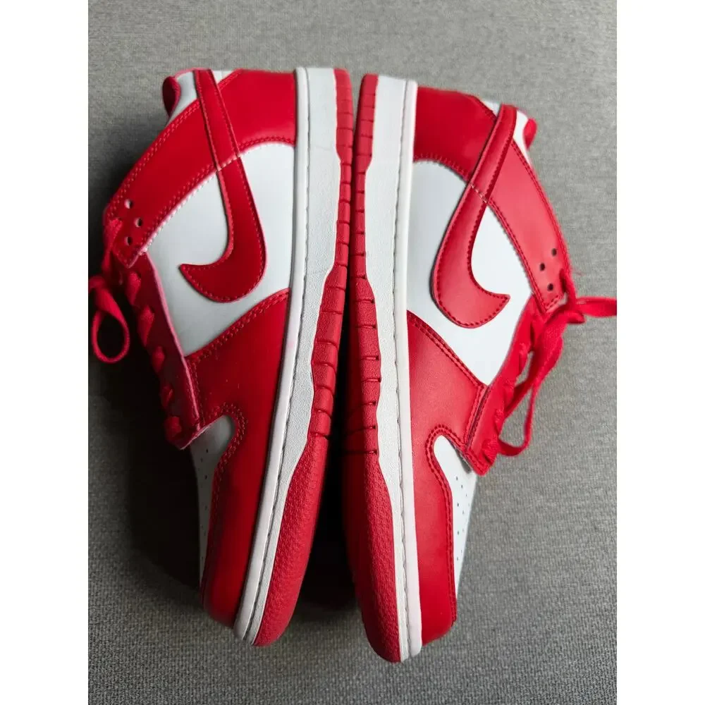 Nike Dunk Low Retro Men's Shoes White/University Red Sz 10